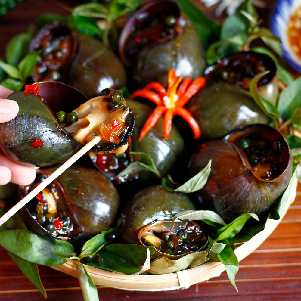 Ốc Bưu Nướng Tiêu Xanh