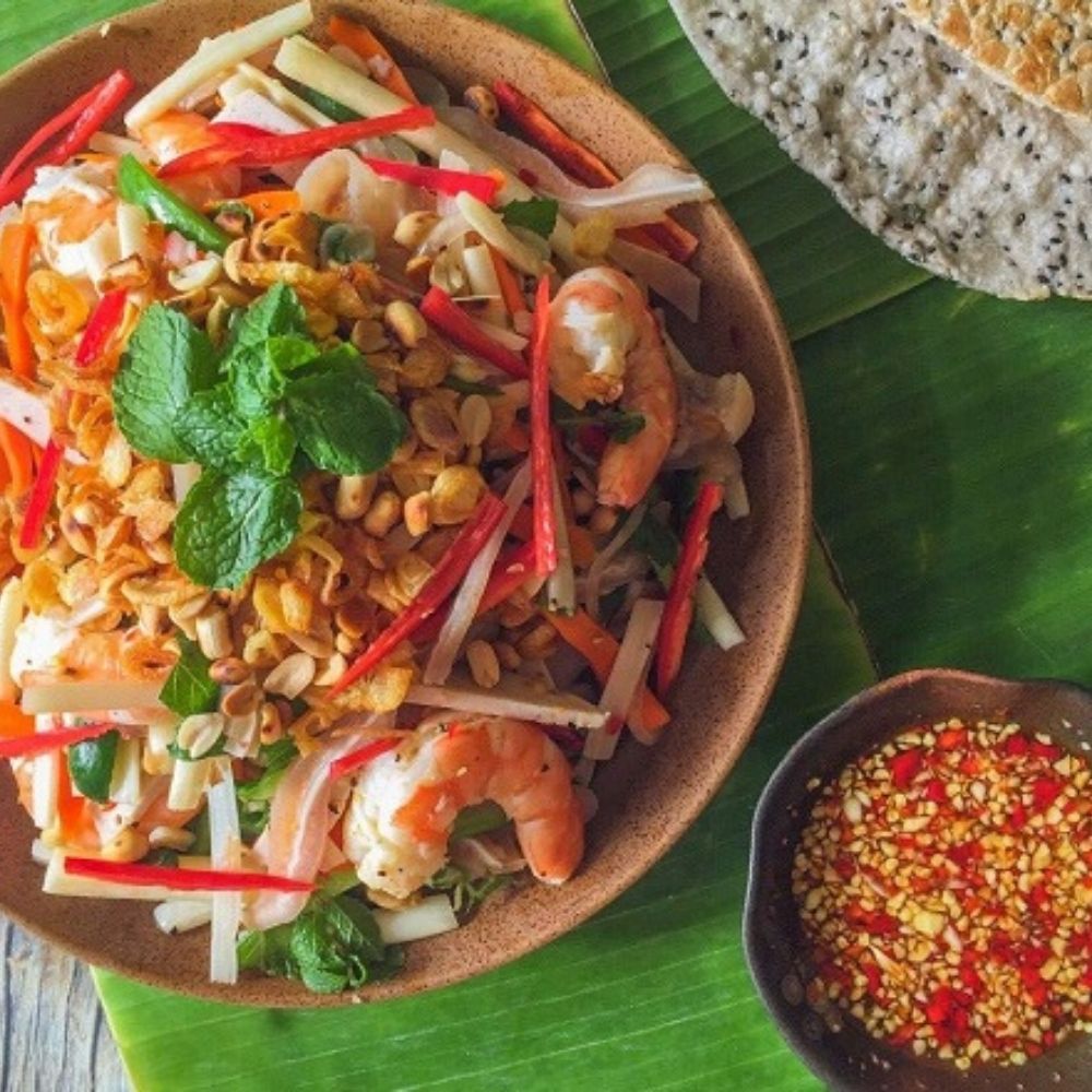 Gỏi Ngó Sen Tai Heo, Tôm