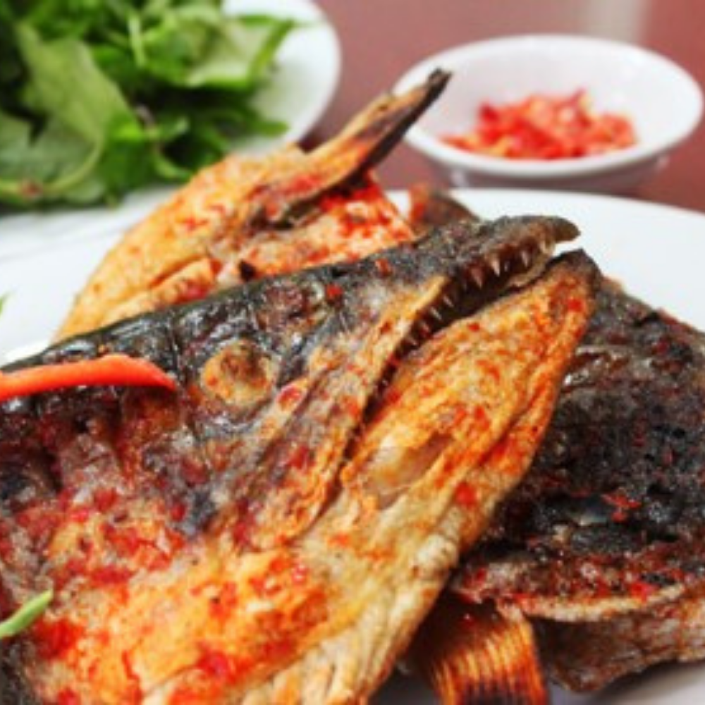Đầu Cá Hồi Chiên Mắm